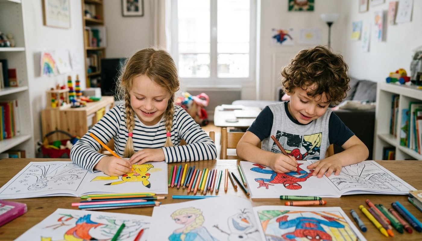 Comment les coloriages de personnages populaires stimulent la créativité chez les enfants ?